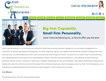 Tablet Screenshot of cfadvising.com